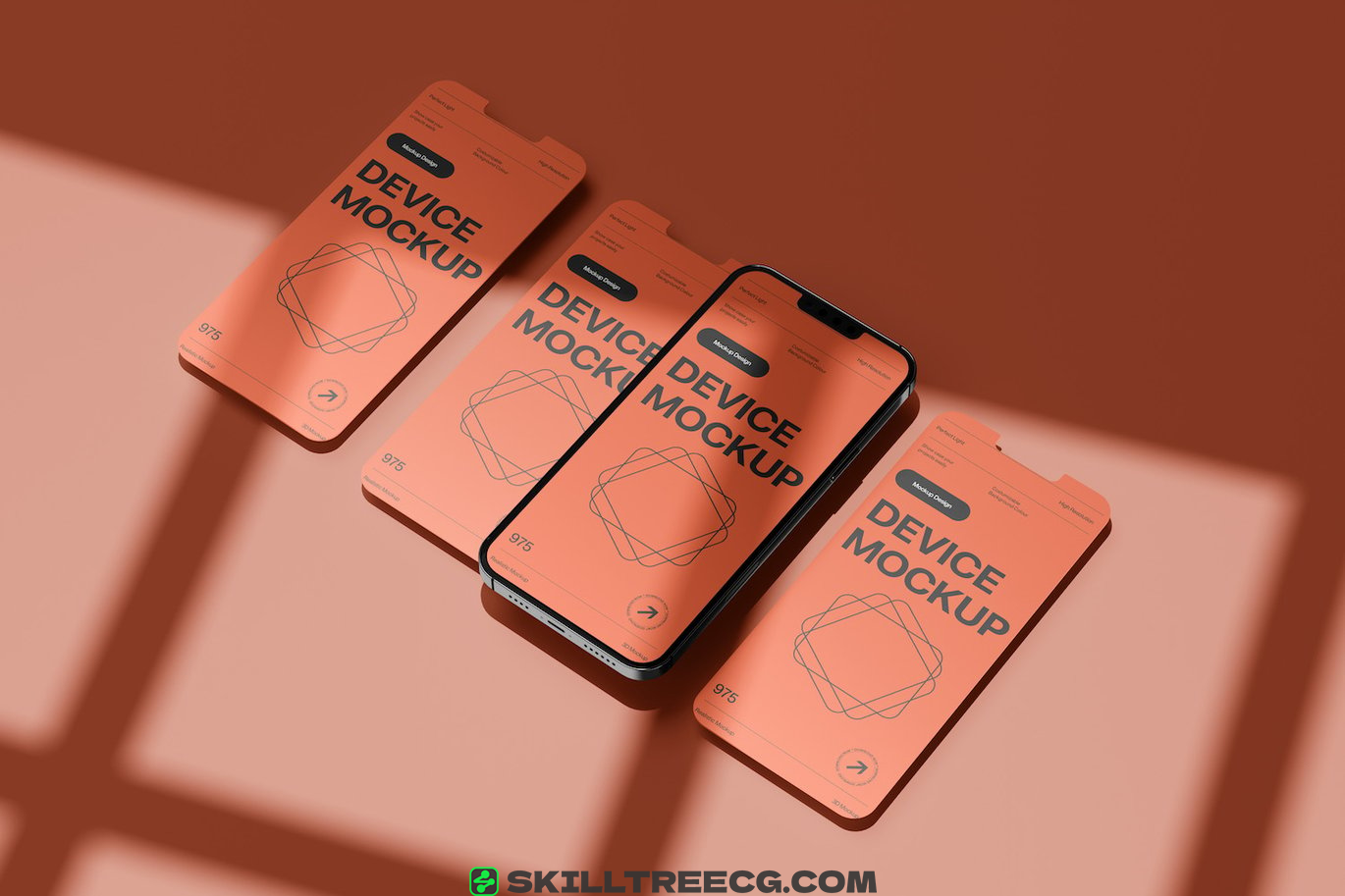图片[2]-Perspective Smartphone Mockup Template（172642）-技能树